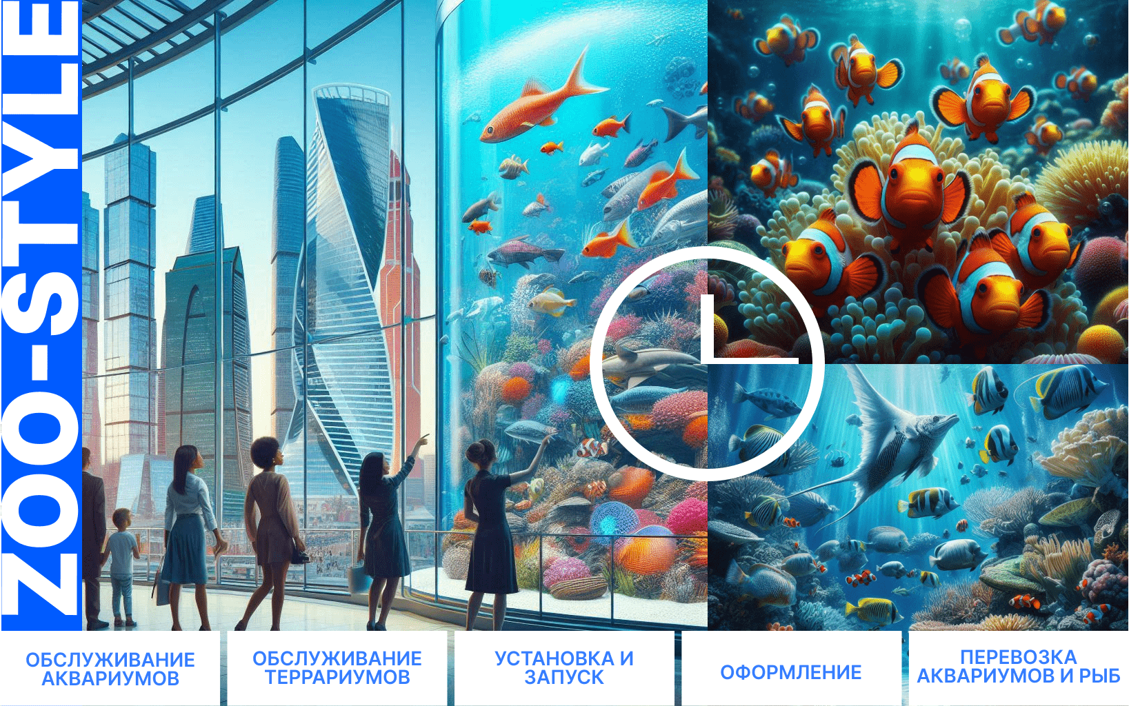 Профессиональное обслуживание аквариумов